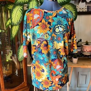 Lularoe Floral Multicolor Women's Top